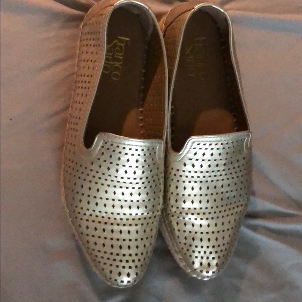 Franco Sarto Gold 💖Platform Espadrilles